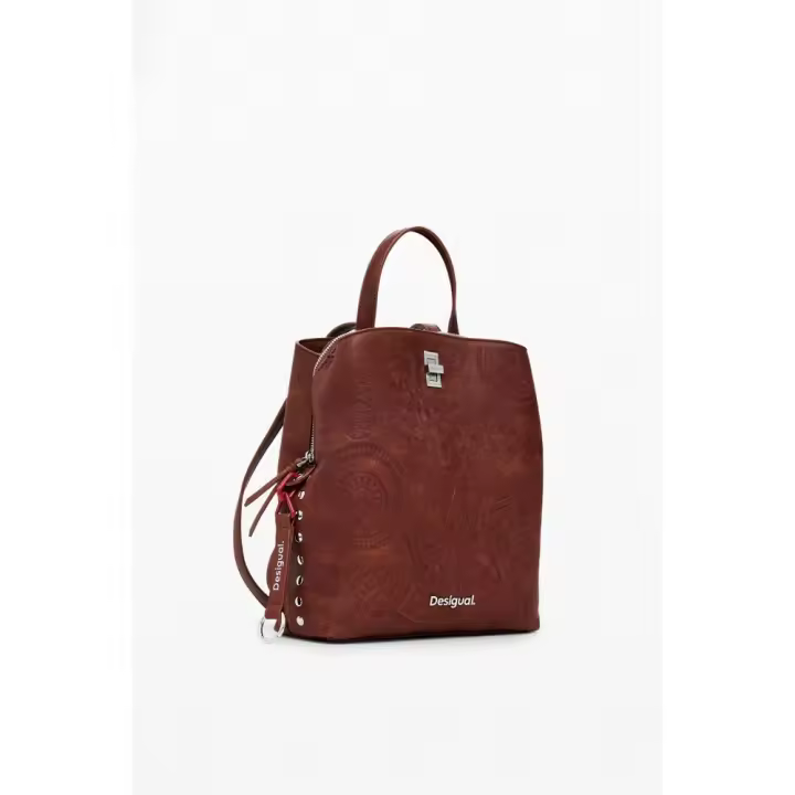 DESIGUAL AKP02_6011 Bolsos sport de mujer 35198 25V MOCHILA CAMEL - 1