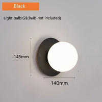 Lámpara De Pared Minimalista Nórdica Y Lujo Para Dormitorio Y Sala De Estar Iluminación Para Pasillo Y Escaleras Estilo Moderno Metal Negro Y Oro - details 7