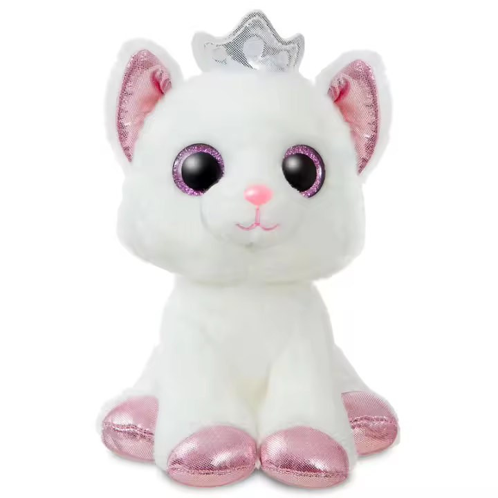 Peluche gato blanco soft 18cm - 1