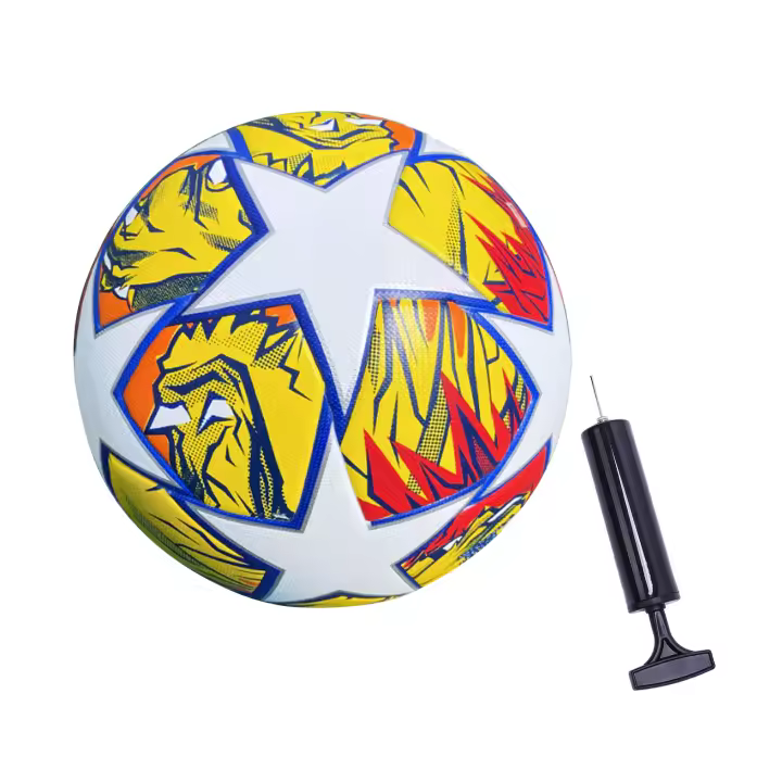 Pelota De Fútbol Clásica Tamaño 5 Hecha a Mano En PU Cuero Duradera Para Deportes Al Aire Libre Entrenamiento Y Juegos - 1
