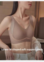Sujetador Sin Costuras Para Mujer Estilo Delgado Adecuado Para Pechos Grandes Y Pequeños Sin Alzas Antideslizante Talla Grande Pull-up - details 2