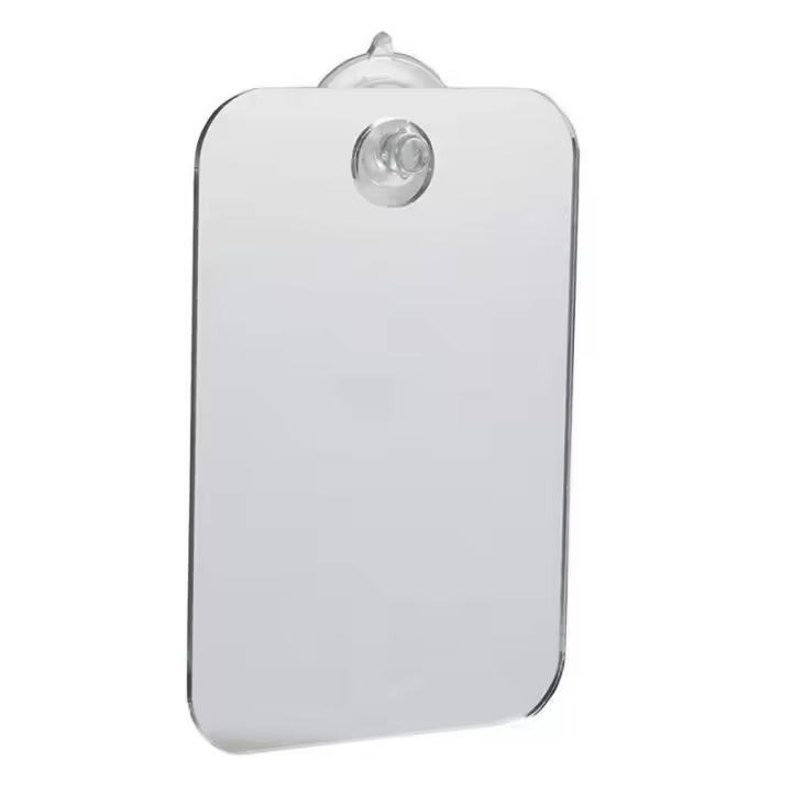 Espejo De Baño De Acrílico Sin Nubosidad 1Pcs Espejo De Ducha Portátil Para Hombres Y Mujeres Para Maquillaje Y Barba Instalación En La Pared - 1