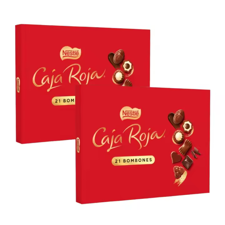 2ud Bombones de chocolate surtidos NESTLÉ Caja Roja 198g - Total 396g - 1
