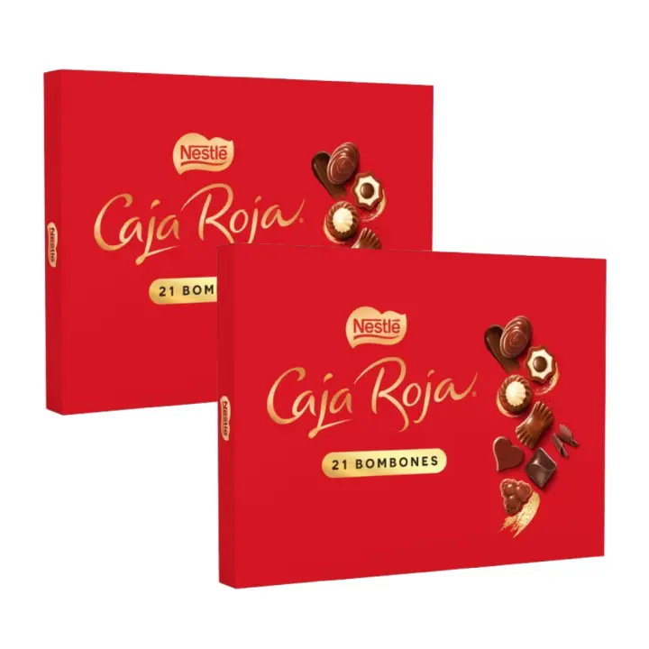 2ud Bombones de chocolate surtidos NESTLÉ Caja Roja 198g - Total 396g - 1