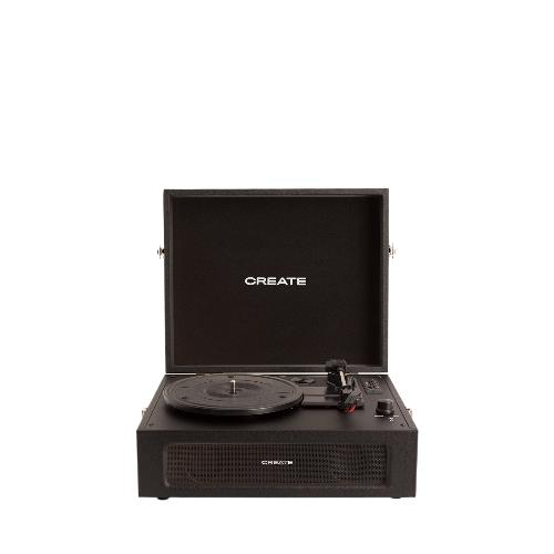 CREATE - RECORD PLAYER RETRO - Tocadiscos Retro con Bluetooth, USB, SD, MicroSD y Mp3