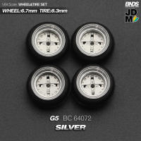 BNDS Rines De Aleación Con Neumáticos De Goma Para Vehículo De Escala 1/64 Estilo JDM VIP 8.3mm Conjunto De 4 Piezas Accesorios Detallados Para Modelo De Coche - details 36