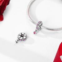 Encanto De Plata De 925 Para Pulsera Con Barco De Paseo Y Corazón Joyería Fina Para DIY Regalo Con Cuentas De Papel Y Rosas - details 152