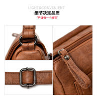 Bolso bandolera de Piel de alta calidad con tres bolsos y Gran capacidad, Bolso bandolera informal para Mujer. - details 5