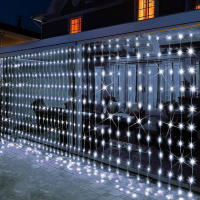 Luces De Cadena LED Para Cortinas Exterior Solar Jardín Pavilion Ventana Decoración De Fiesta De Boda De Navidad De Ramadán Luz Colgante De Vacaciones - details 10