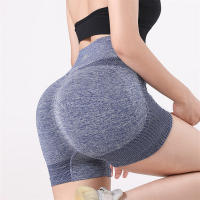 Shorts De Verano Para Mujer Cintura Alta Yoga Workout Leggings Scrunch Butt Elastic Casual Deporte Fitness Sin Costuras - details 15