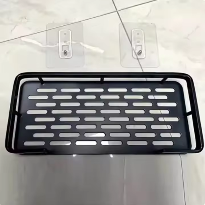 Escalera De Baño De Aluminio Sujeta Pared Cuadrada Para Ducha Espacio Libre Sin Agujeros En Los Corners Instalación Fácil - 1