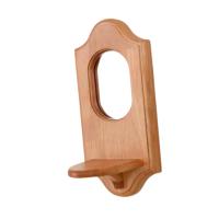 Espejo De Pared Con Marco De Madera Y Sconce Arte De Pared Rustico 33x15.5cm Accesorios Para Entrada Instalación Fácil Versátil Para Sala De Estar Decoración Para Dormitorio Baño Estilo Rústico Farmhouse - details 3