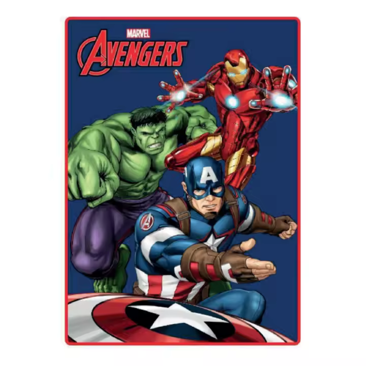 Manta Polar Avengers: 100x140 | Ideal para Regalo - 1