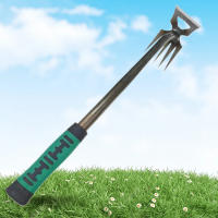 Herramienta De Jardinería Multifuncional Para Eliminar Malas Hierbas Y Raíces De Hierba Carbono Acero Con Mango De Goma Para Yarda Y Jardín - details 3