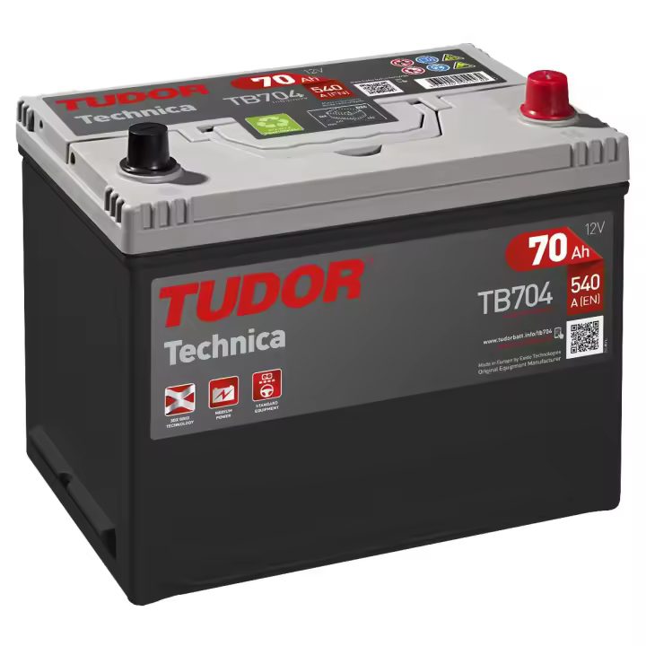 Batería Tudor TB704 70.0 D23L - Alta Calidad - 1