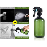 Botella De Rociador De 500ML Cuadrada Recargable Para Plantas Soluciones De Limpieza Cabello Jardinería Maquillaje Verde/marrón - details 4