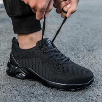 Zapatos De Seguridad Con Suela De Goma Para Hombres Y Mujeres Antipinchazos Transpirables Con Punta De Acero Protección Superior Al Tobillo - details 2