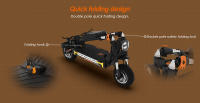 Patinete eléctrico todo terreno KuKirin G4 Max, 2 motores sin escobillas de 1600W, neumáticos de 12 pulgadas, batería extraíble de 60V 35.2Ah, alcance máximo de 95 km, velocidad máxima de 86 km/h, freno de aceite de pistón delantero y trasero, resistente - details 17