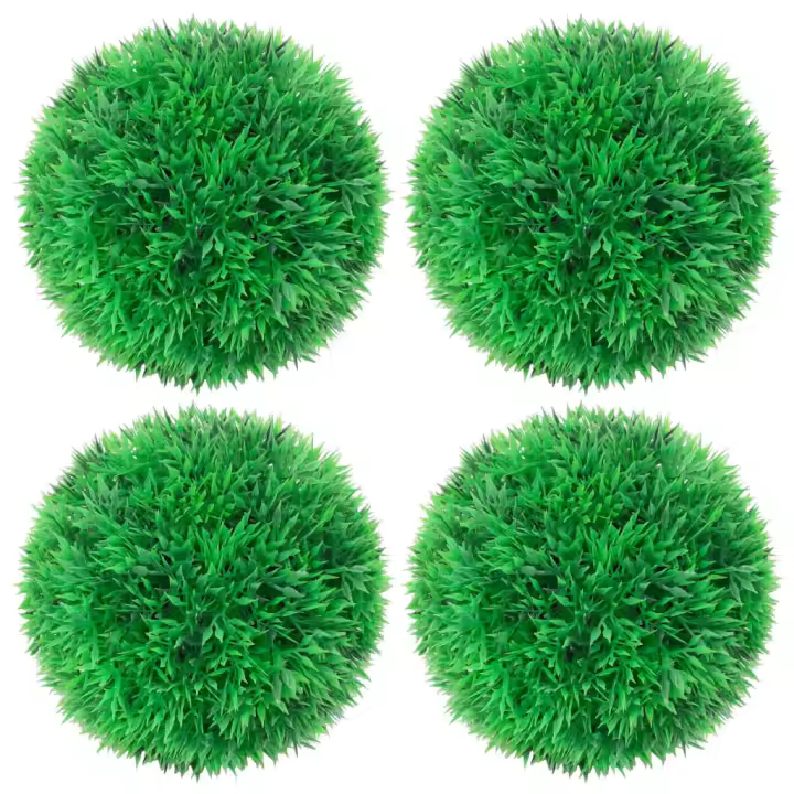 vidaXL Bolas de boj artificial 4 unidades 12 cm - 1