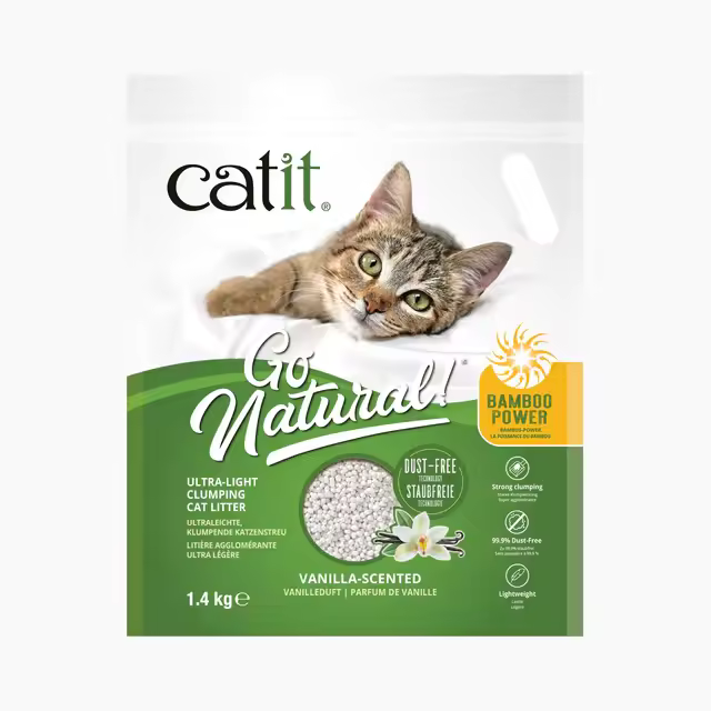 Catit Go Natural! Arena para Gatos Aglomerante Ultraligera de Bambú - 1
