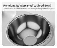Fuente De Agua Para Gatos 2 En 1 Alimentador Automático Y Tazón De Agua 3L Con Filtro Recirculante Dispensador De Agua Para Mascotas - details 12