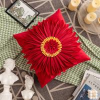 Funda de almohada cuadrada para el hogar, diseño de princesa con ventanal y margaritas pequeñas, funda de cojín para la mesita de noche - details 15