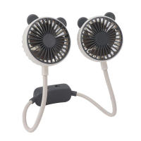 Ventilador Portátil de Cuello de Doble Cabeza, Ventilador Manos Libres Recargable por USB para Oficina, Viajes Y Actividades Al Aire Libre - details 1