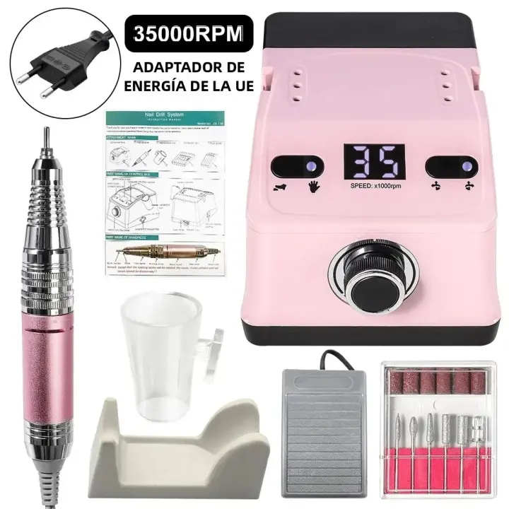 Máquina De Uñas Eléctrica De Alta Calidad 35000RPM 65W Con Pantalla HD Para Manicura Profesional Herramientas De Pulido De Uñas - 1