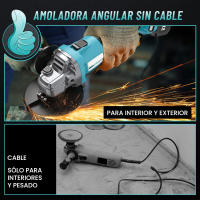 Amoladora Angular a Batería Linea Hd | 2 baterías de 21V, 125mm, Motor sin escobillas, 4 velocidades regulables, radial. - details 0