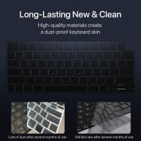 Funda De Teclado Ultrafina Y Transparente Para MacBook Air M1 M2 M3 pro 14 16 Pulgadas Air 15 A3113 A3114 Tipo De Estados Unidos Material De Silicona Negro - details 3