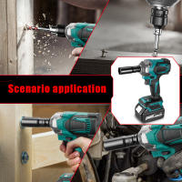 Llave de impacto eléctrica sin escobillas para reparación de automóviles, destornillador inalámbrico de 1/2 pulgadas, herramienta de bricolaje eléctrica para batería Makita de 18V, 1200N.m - details 0