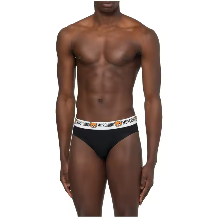 MOSCHINO - Pack 2 Slips Teddy Bear Color Negro - 1