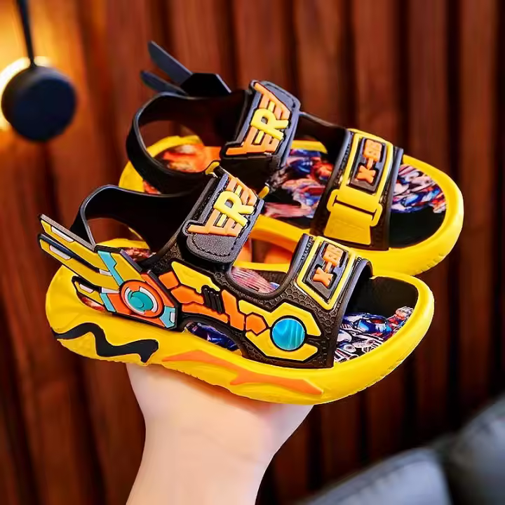 Zapatillas De Tobillo Abierto Para Niños Con Diseño Anime Respirables Y Resistentes Al Desgaste Para Todas Las Estaciones Perfectas Para Uso Casual - 1