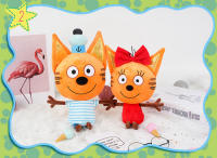 Muñeco De Peluche Gato Anime 33cm Genuine Kid Tри Кота Mi Familia Three Happy Cats Cookie Candy Pudding Juguete Kawaii Para Adultos Y Adolescentes - details 11