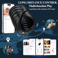 Estimulador De Glans Para Hombres Con Control Remoto Y APP Vibrador De Entrenamiento De Cabeza De Pene Con Anillo Retardador - details 4