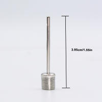 Juego De 10/20 Piezas De Agujas De Inflado De Bola De Acero Inoxidable Para Baloncesto Fútbol Y Otros Deportes Inflables Adaptadores De Válvula - details 1