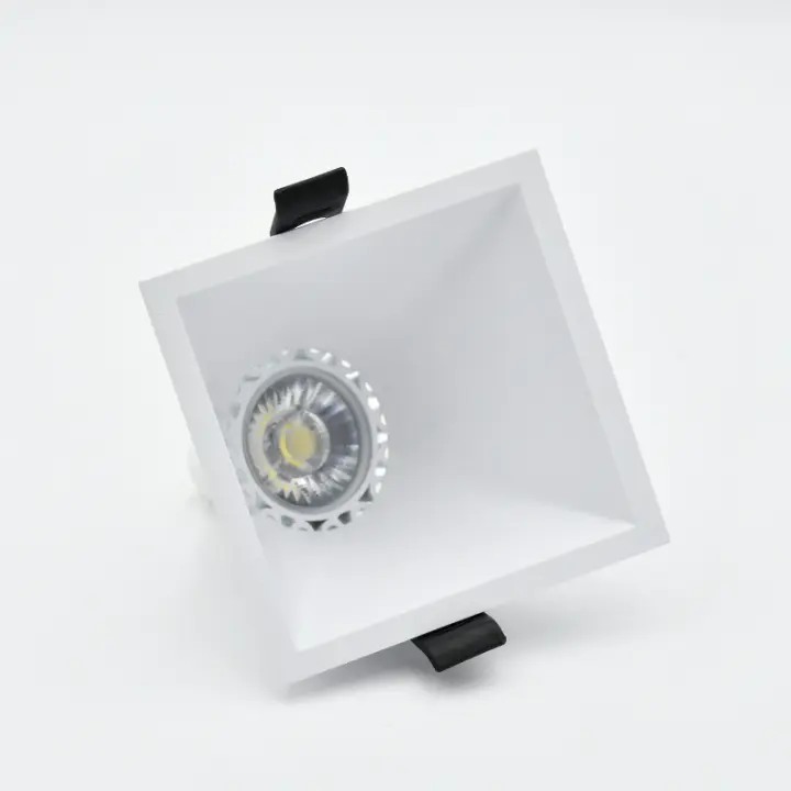 LED7 - Aro Empotrable Cuadrado para GU10 Cónico Oblicuo 604 - 1
