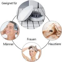 Cepillo de champú para masaje del cuero cabelludo para el crecimiento del cabello, masajeador de cabeza de silicona para uso húmedo y seco - details 1