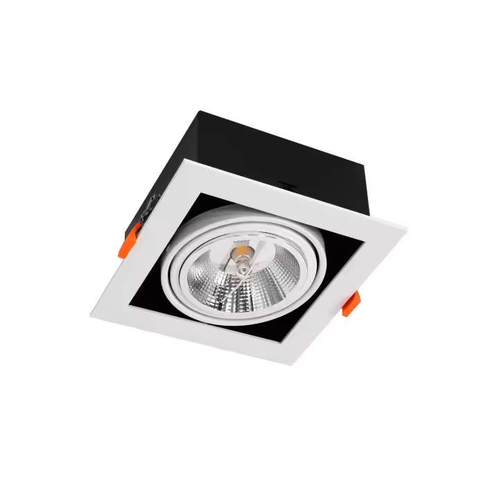 Ledkia Foco Downlight LED 12W Kardan AR111 Corte 165x165 mm 3000K Blanco Cálido - 1