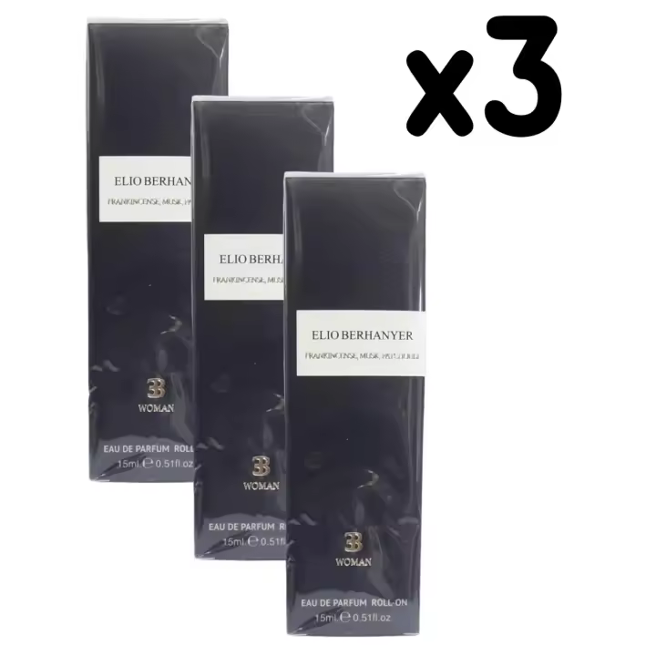 OFERTA 3x2 ELIO BERHANYER FRANKINCENSE, MUSK , PATCHOULI  WOMAN EAU DE PARFUM ROLLON 15 ml - 1