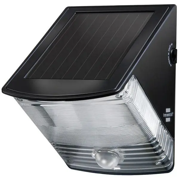 Brennenstuhl-1170970-Foco LED mural solar SOL 04 plus de 85 lm con detector de movimiento y protección IP44 (85 lm) - 1