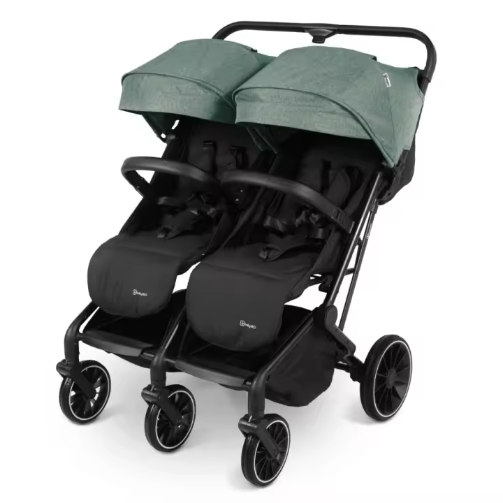 Carrinho De Passeio Para Gémeos babyGO Go Twice Green - 1