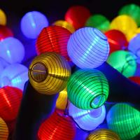 Lámpara De Luces Solares Impermeables Para Jardín 6.5M 30 LED Decoración Navideña Para Patio Garlanda De Farolillos - details 14