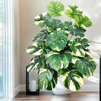 Artificial Monstera De 60-110cm Planta Falsa De Plástico Para Decoración De Casa Y Oficina En Maceta Ornamental Apta Para Festivales - details 7