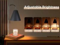Lámpara Calentadora De Velas Con Timer Para Aromaterapia Y Decoración Moderna De Hogar Y Dormitorio Luz De Cera Retro Control Remoto - details 5
