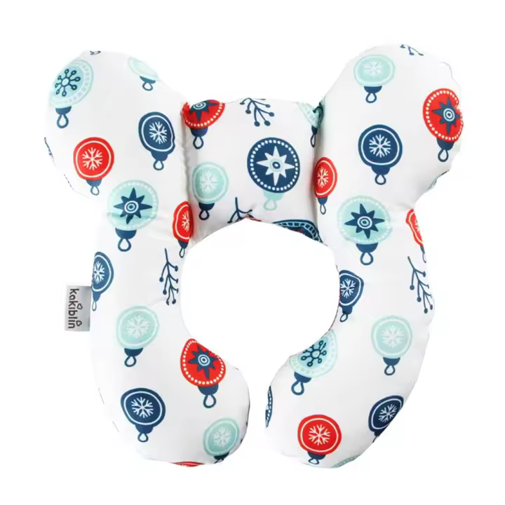 Almohada De Cuello Y Cabeza Para Asiento De Coche Infantil Soporte Suave De Cuello U Forma Almohadilla De Protección Para Niños - 1