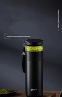 GIANXI Taza De Café De Acero Inoxidable 480ML Con Tapa Y Líner De Cerámica Aislante Para El Frío Botella De Agua Termo Para El Hogar - details 1