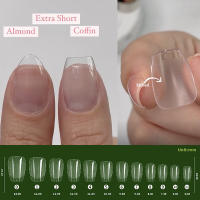 XXS Tiras De Gel Suave Para Extensión De Uñas En Forma De Cofia Sobremano Completo En Color Francés Herramienta De Manicura - details 0