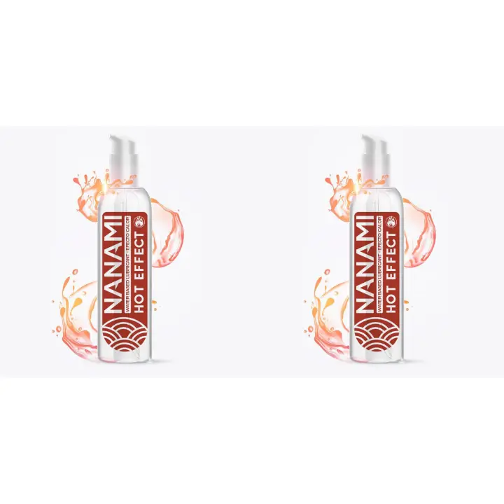 2 UNIDADES NANAMI LUBRICANTE BASE DE AGUA EFECTO CALOR 150 ML - 1