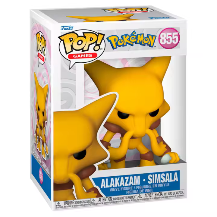 Figura Pop Pokemon Alakazam-Figura de Vinilo Coleccionable - Idea de Regalo- Mercancia Oficial - Juguetes para Niños y Adultos - Movies Fans - Muñeco para Coleccionistas y Exposición - 1